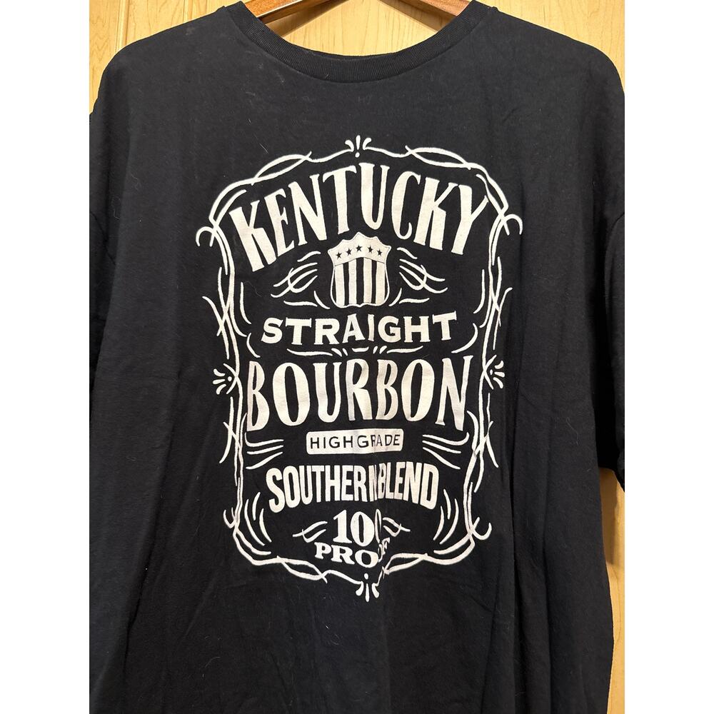 Kentucky Straight Bourbon Black T-Shirt, 2XL, Short‎ Sleeve
